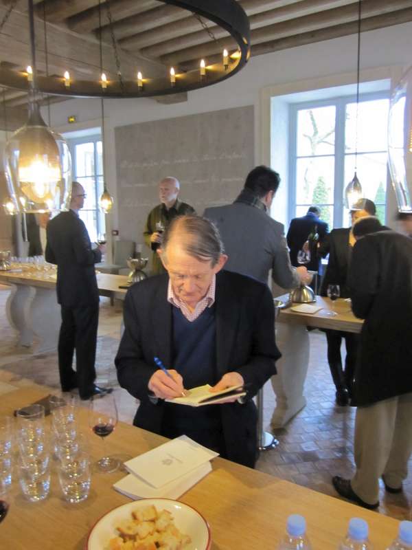 Derek Smedley taking notes at Montrose